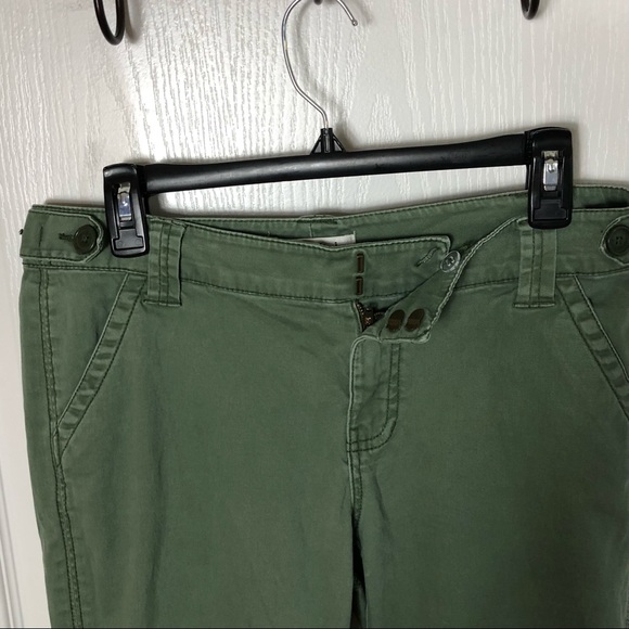 Coldwater Creek Olive Green patchwork pants 8 - Picture 5 of 6